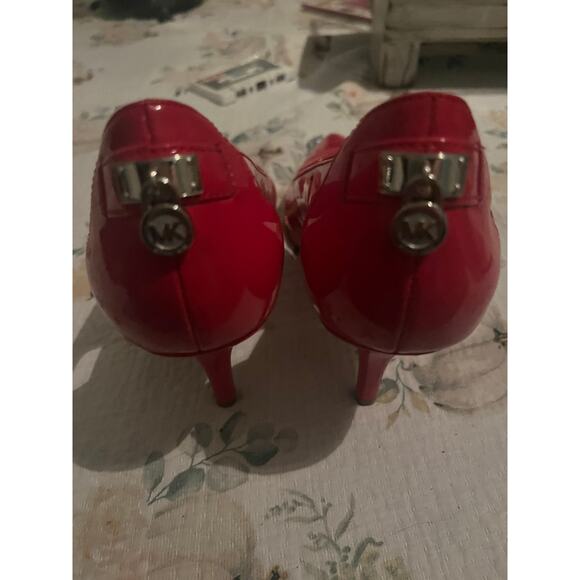 Michael Kors Keke Women's Red Patent Leather Stiletto Pumps Size 9.5 - Picture 9 of 12